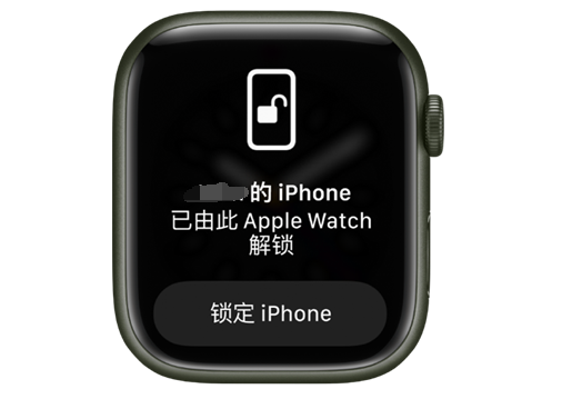 泽库苹果手机维修分享用 AppleWatch 解锁配备面容 ID 的 iPhone方法 