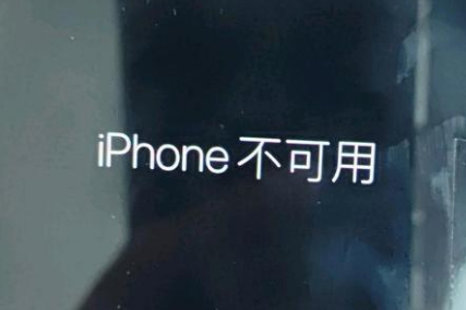 泽库苹果服务网点分享锁屏界面显示“iPhone 不可用”如何解决 