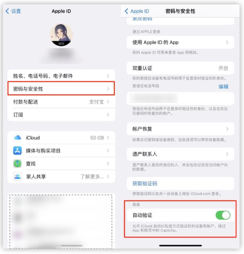 泽库苹果手机维修分享iOS 16 自动验证功能开启方法 